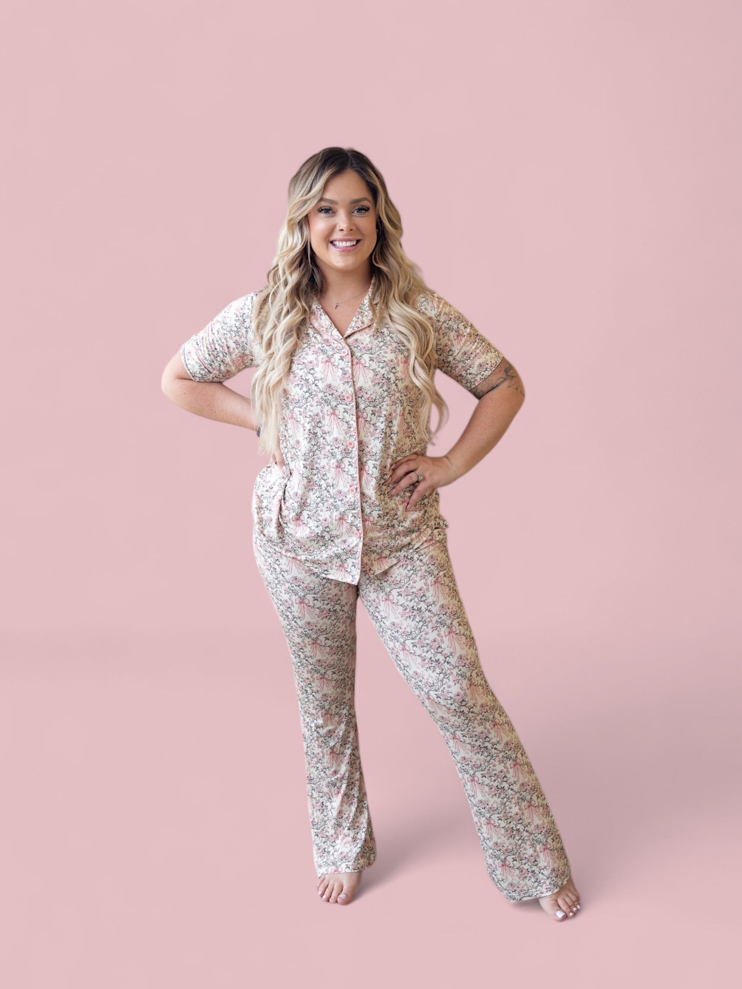 VICTORIAN BLOOM WOMEN’S RELAXED FLARE DREAM SET