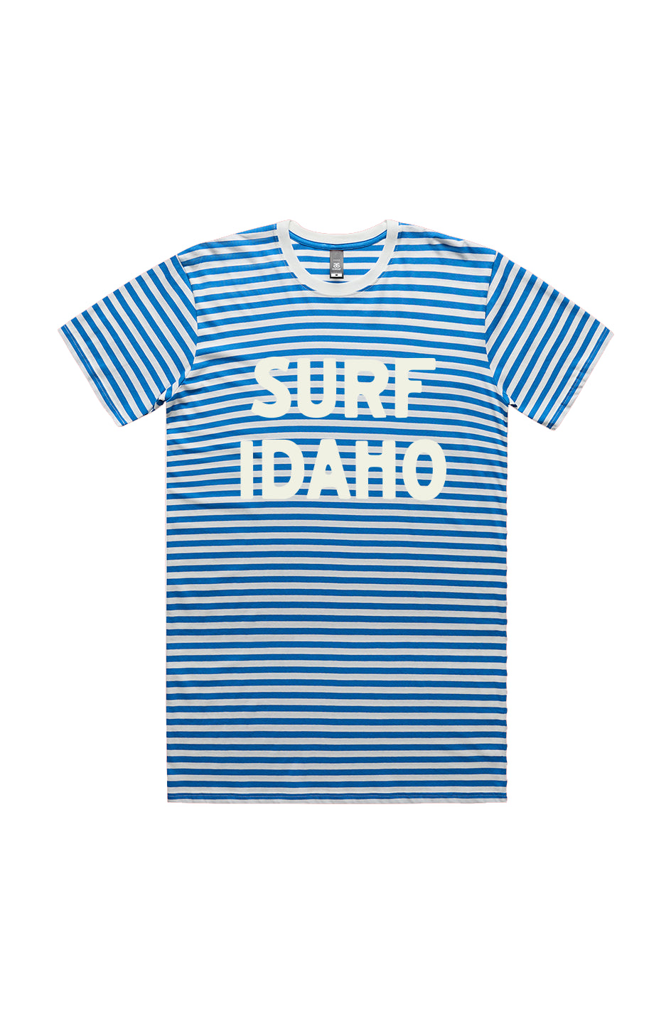 Natural Mid Blue Stripe Tee