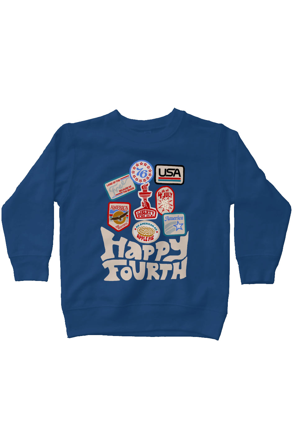 Happy 4th Patch Fleece Sweatshirt