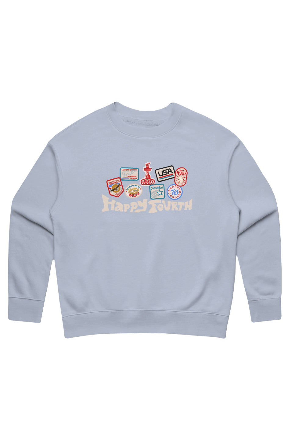 4th of July Badge Sweatshirt