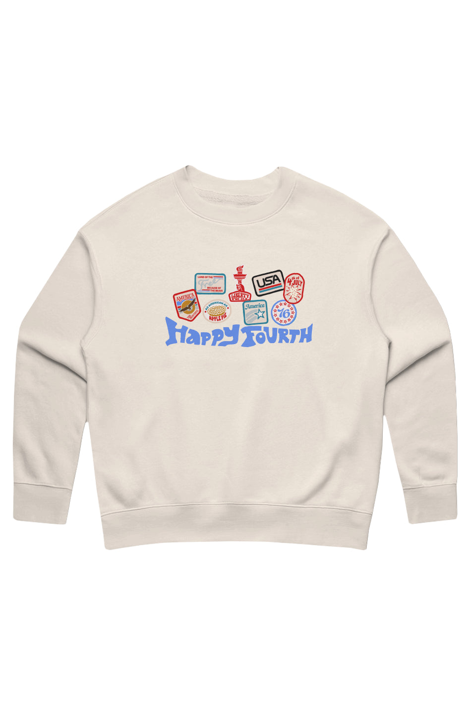 4th of July Badge Sweatshirt