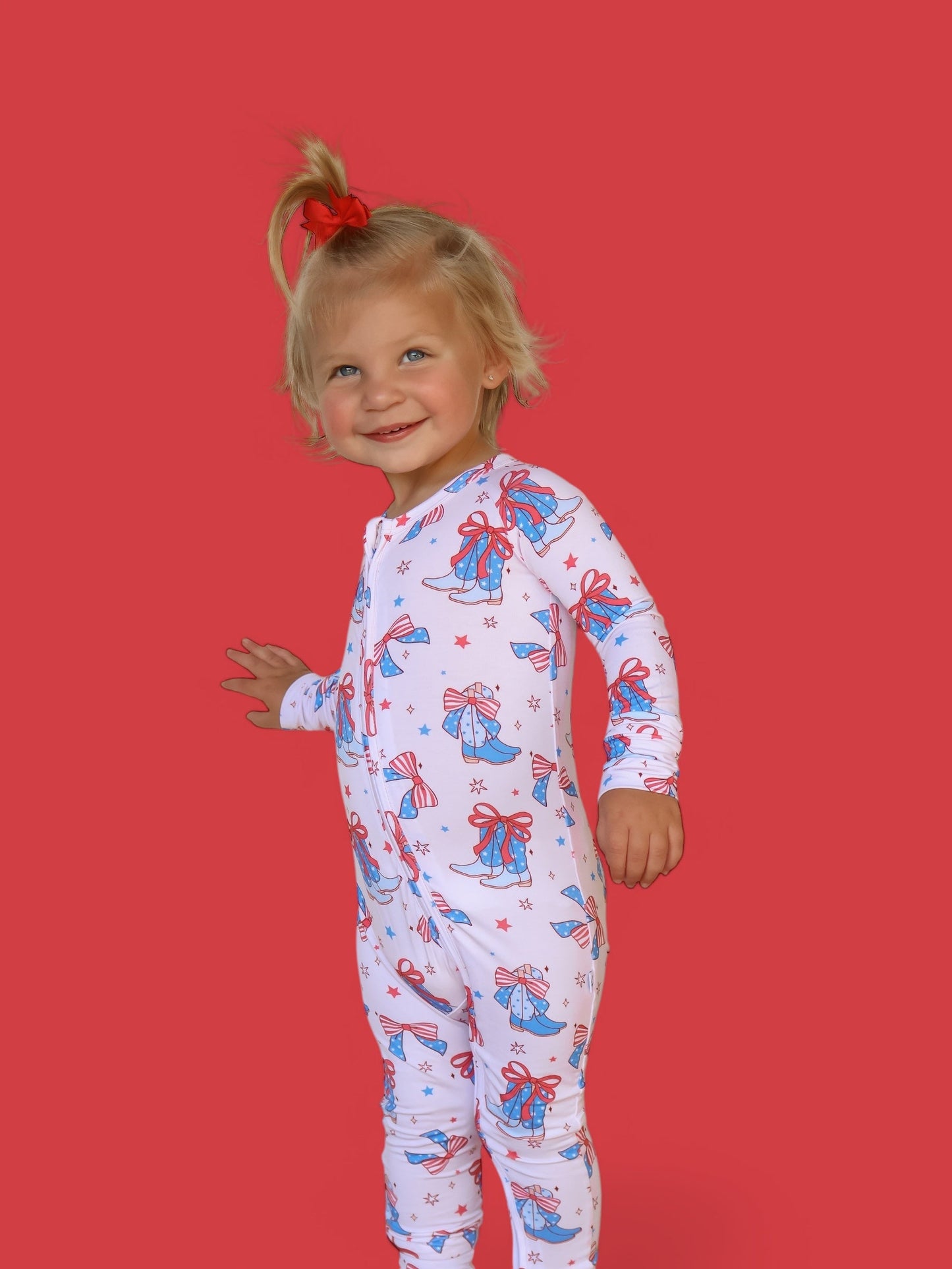 USA BOOTS N' BOWS DREAM ROMPER