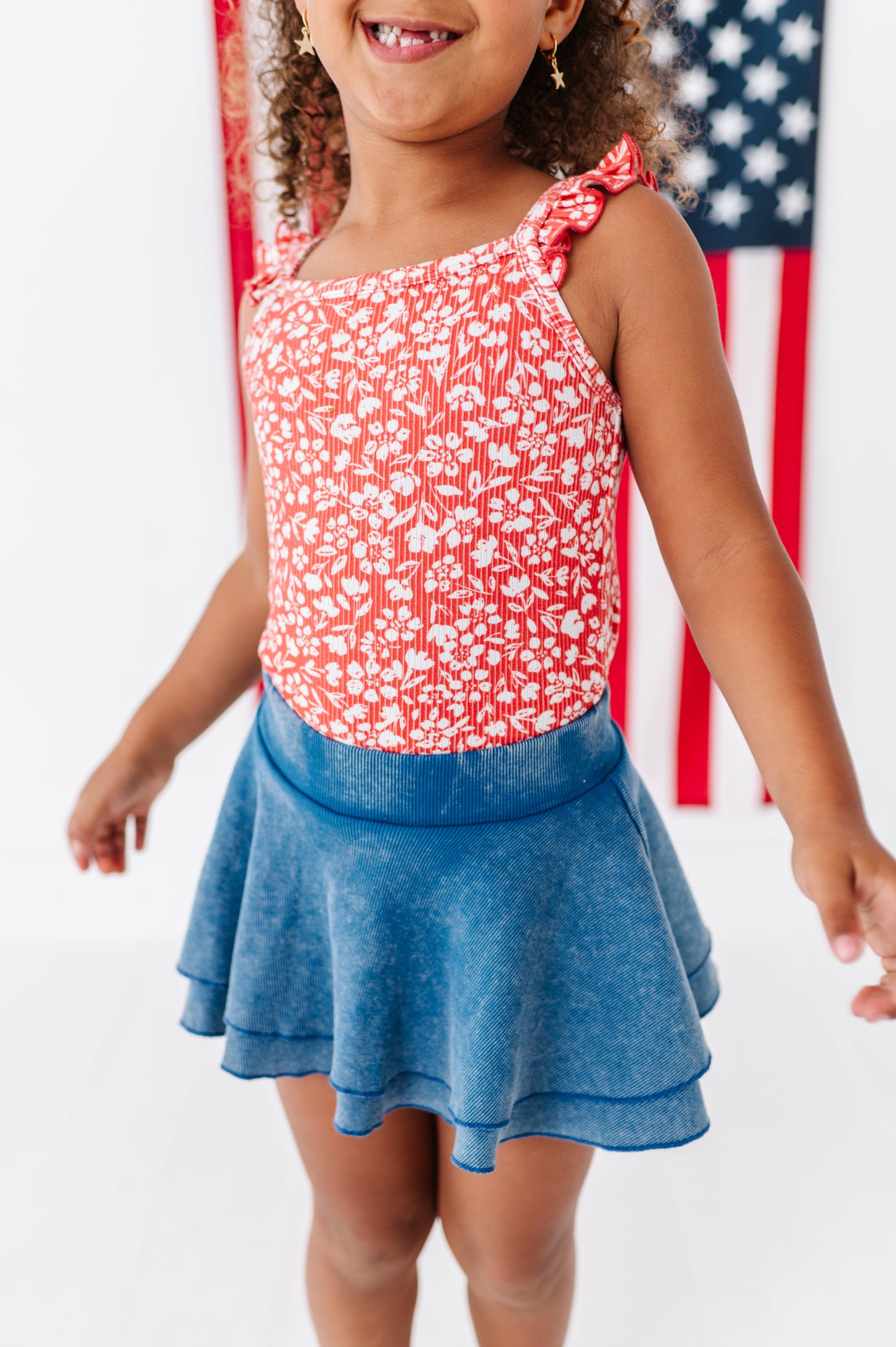 Navy RIBBED | Skort