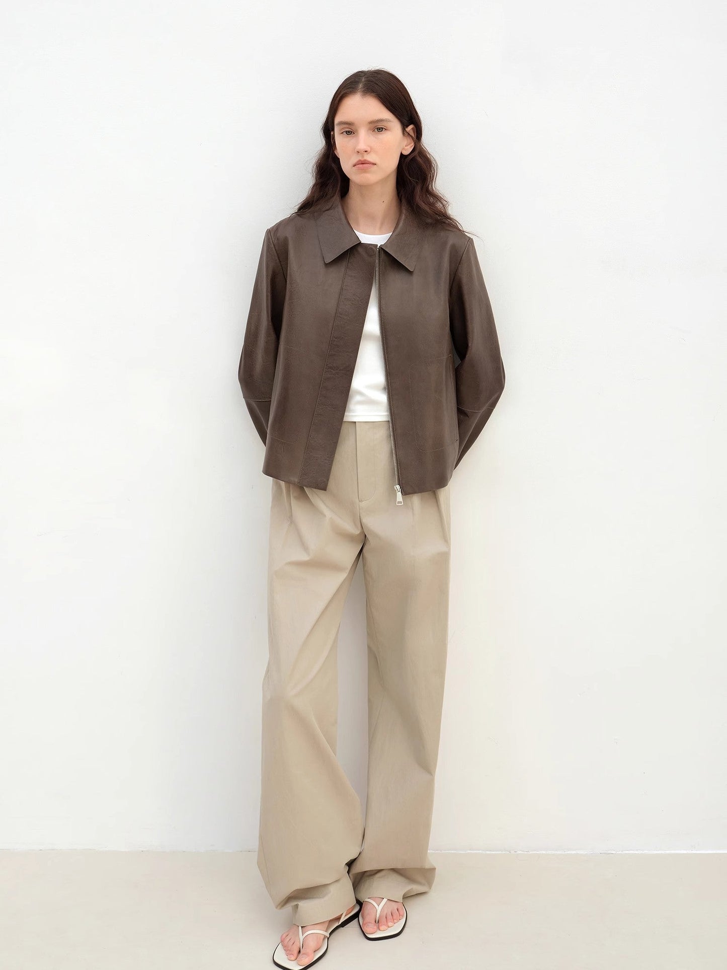 Miss Svenn Short Jacket Leather Coat Women