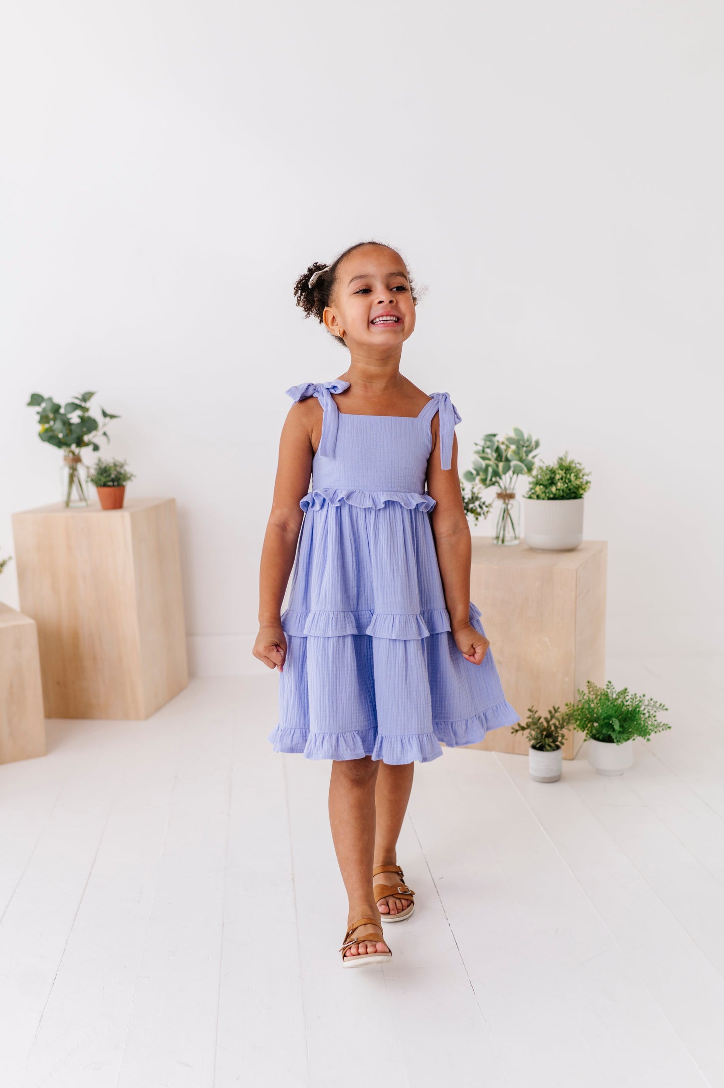 Ocean | Ruffle Strappy Twirl Dress