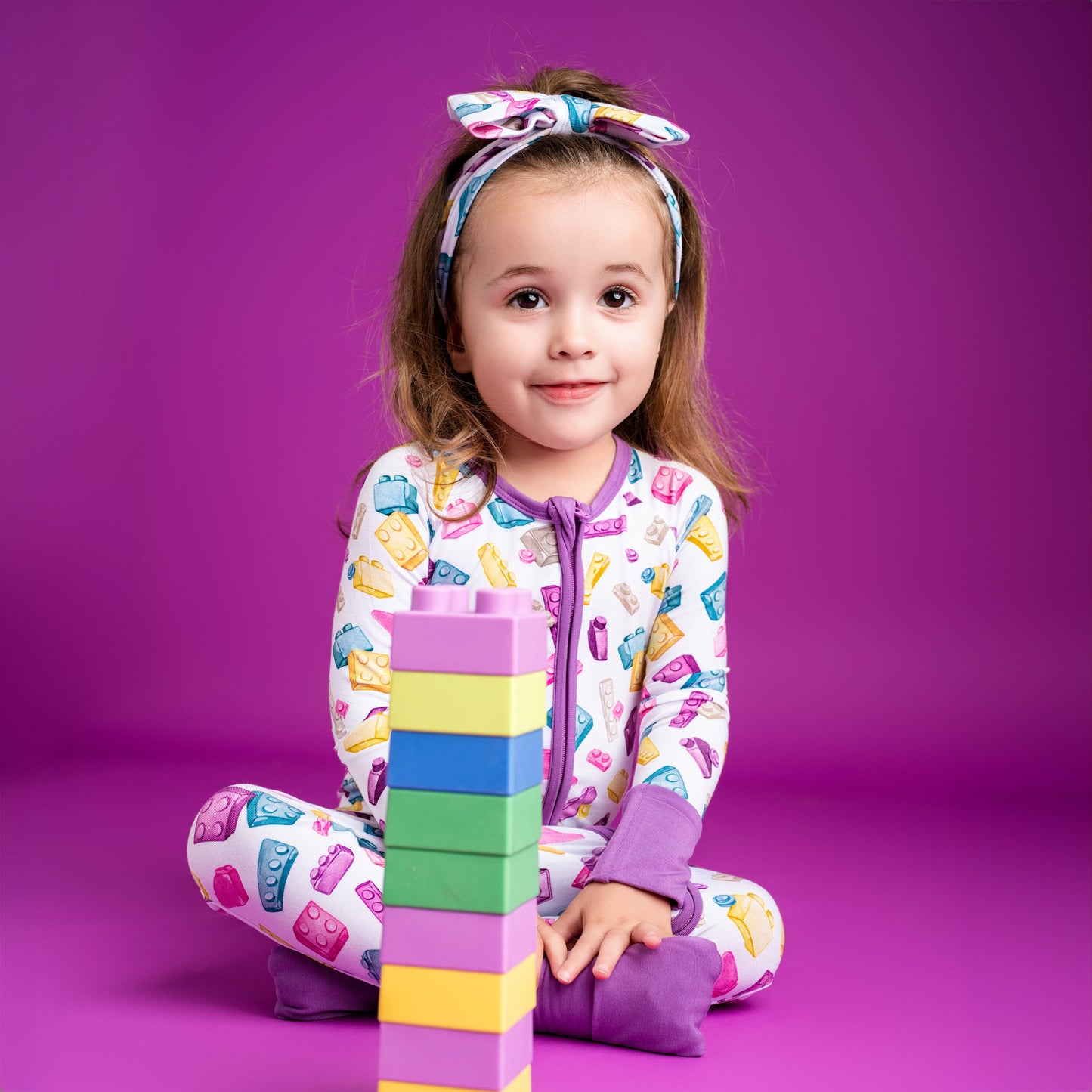 Block Party (Purple) Romper BDLJ