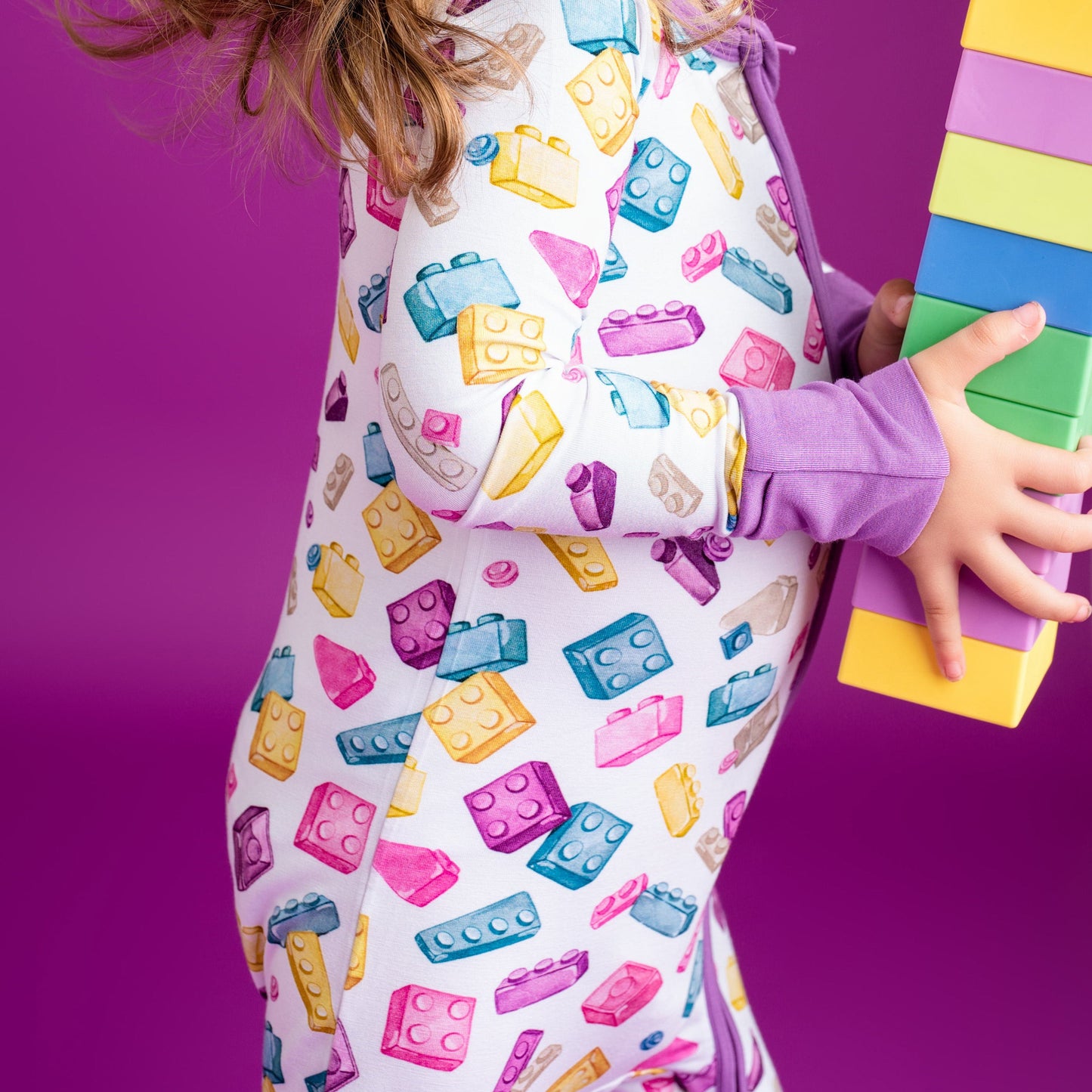 Block Party (Purple) Romper BDLJ
