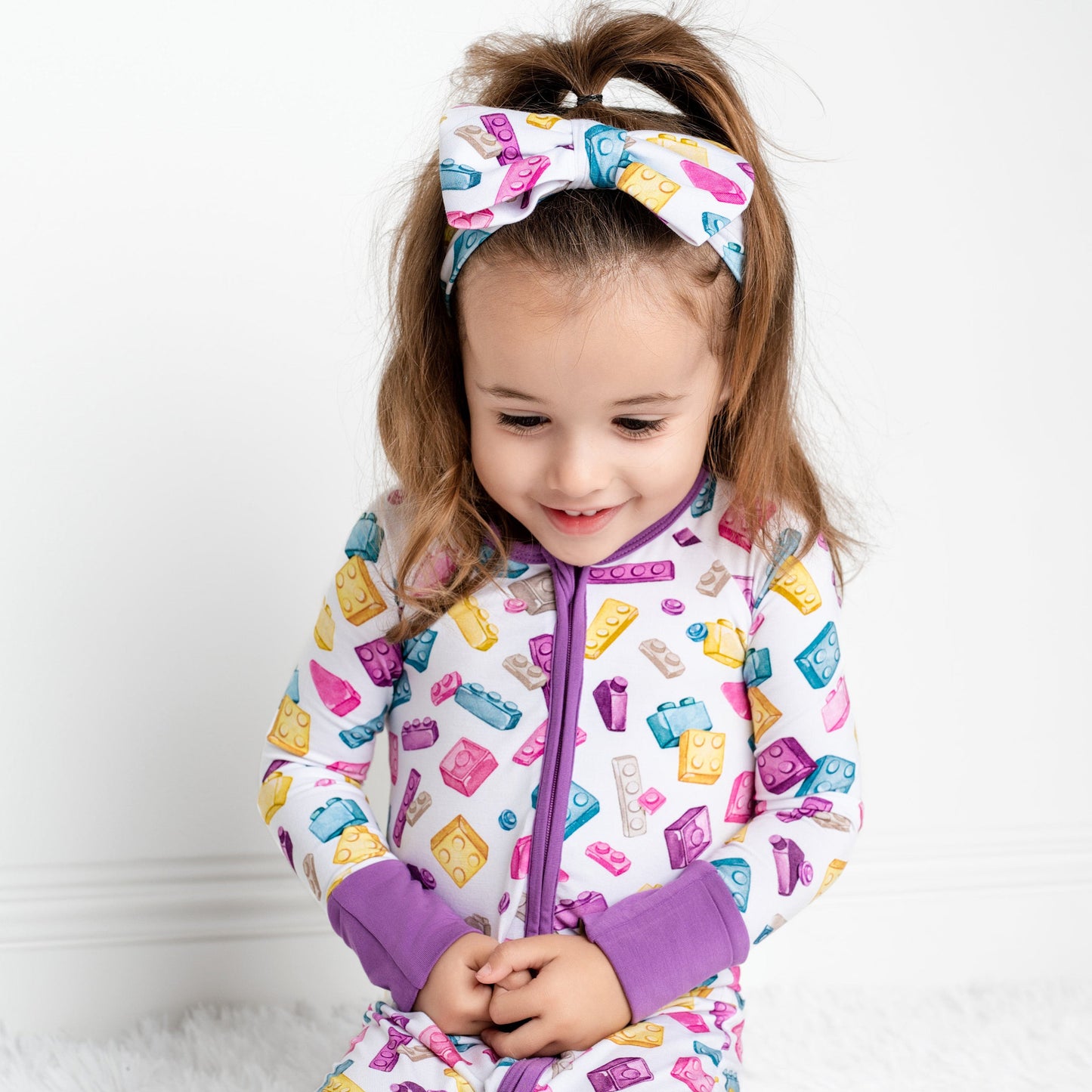 Block Party (Purple) Romper BDLJ