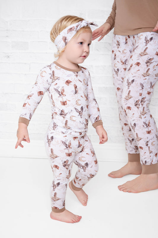 Feathers and Fables(Owl)TENCEL™ Modal Long Sleeve PJ's
