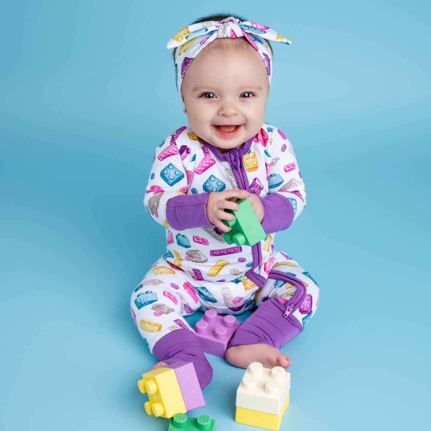Block Party (Purple) Romper BDLJ