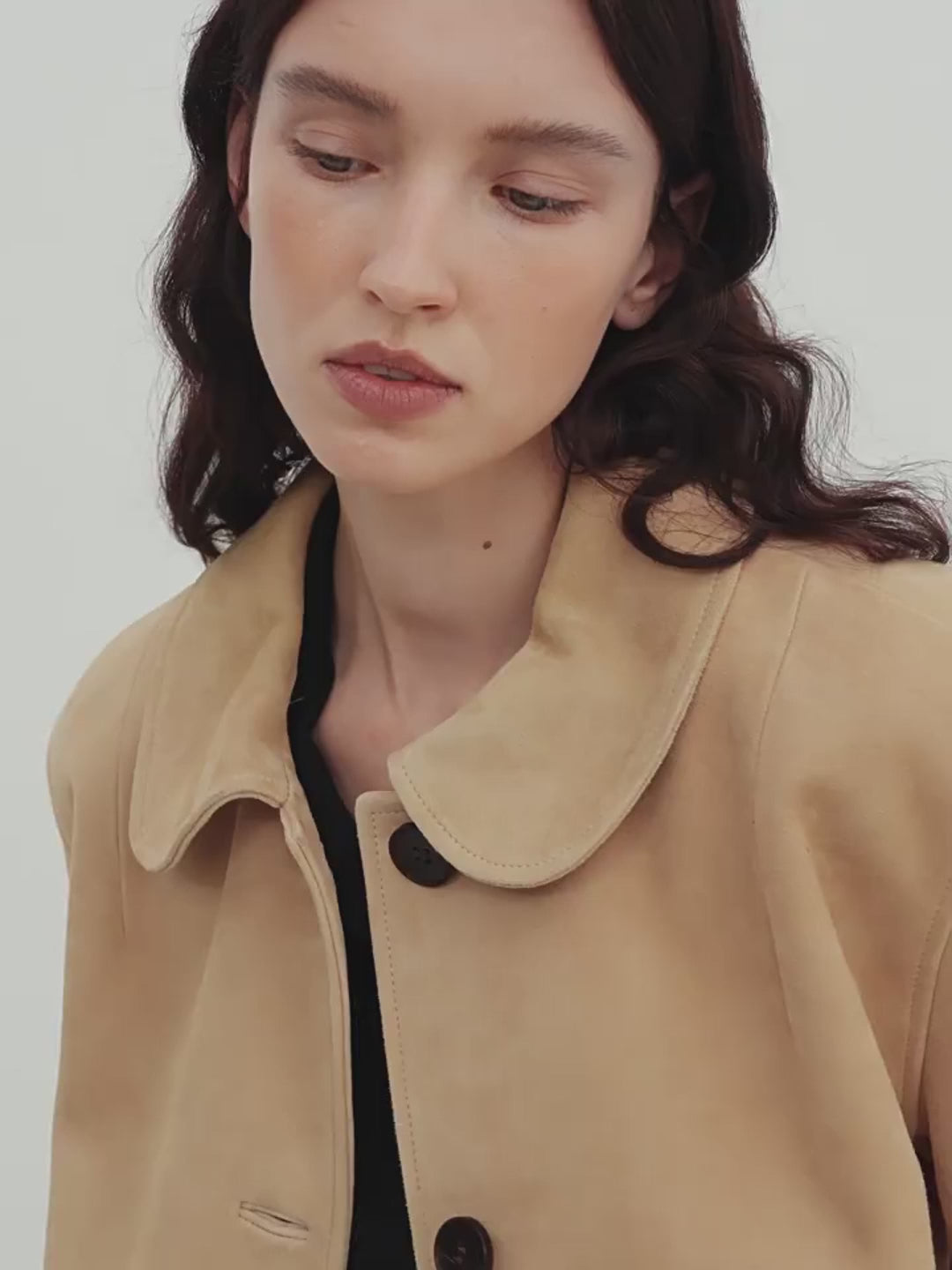 Velour Beaded Suede Leather Jacket
