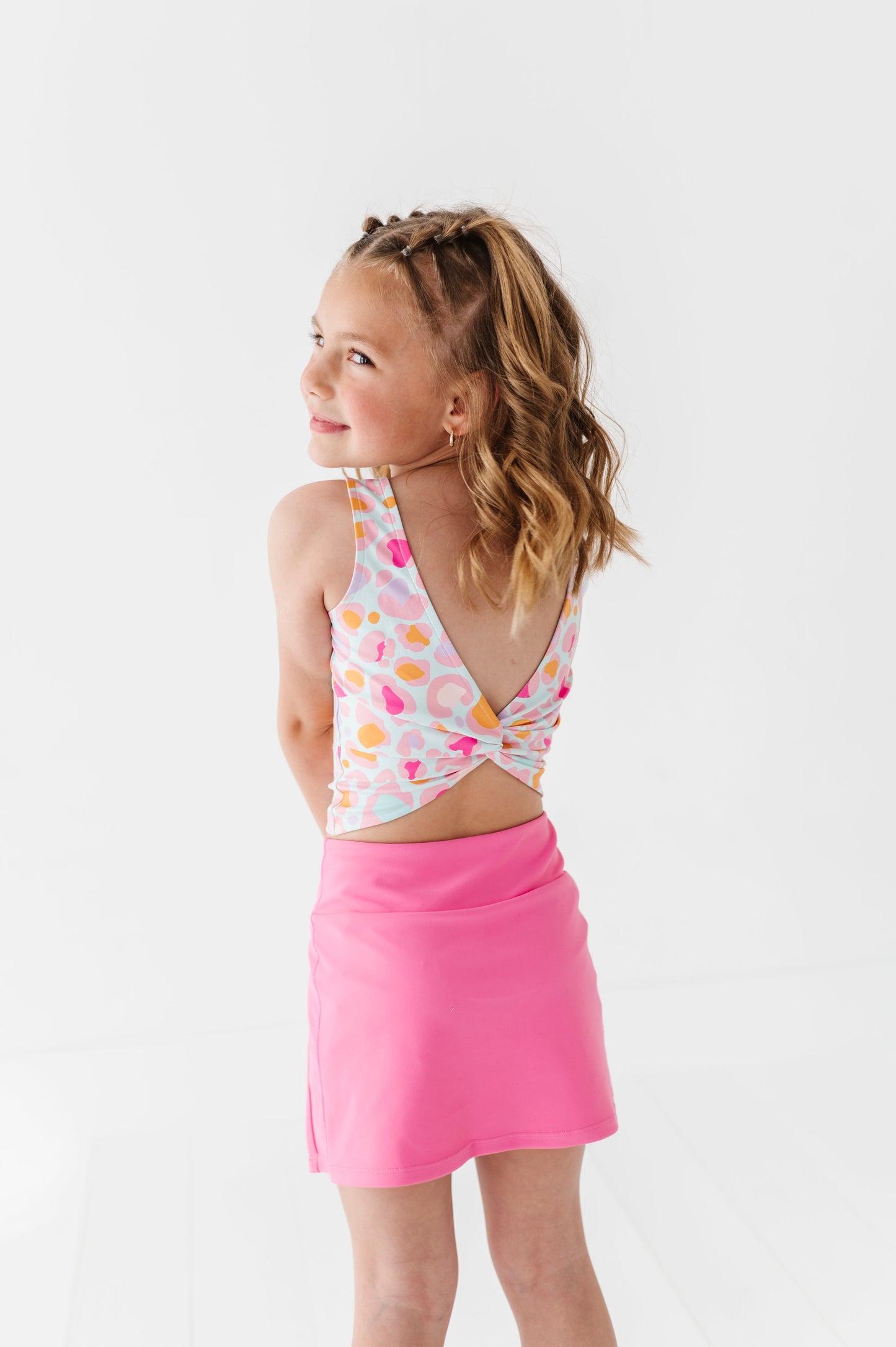 Aqua Leopard | Twisty Back Tank