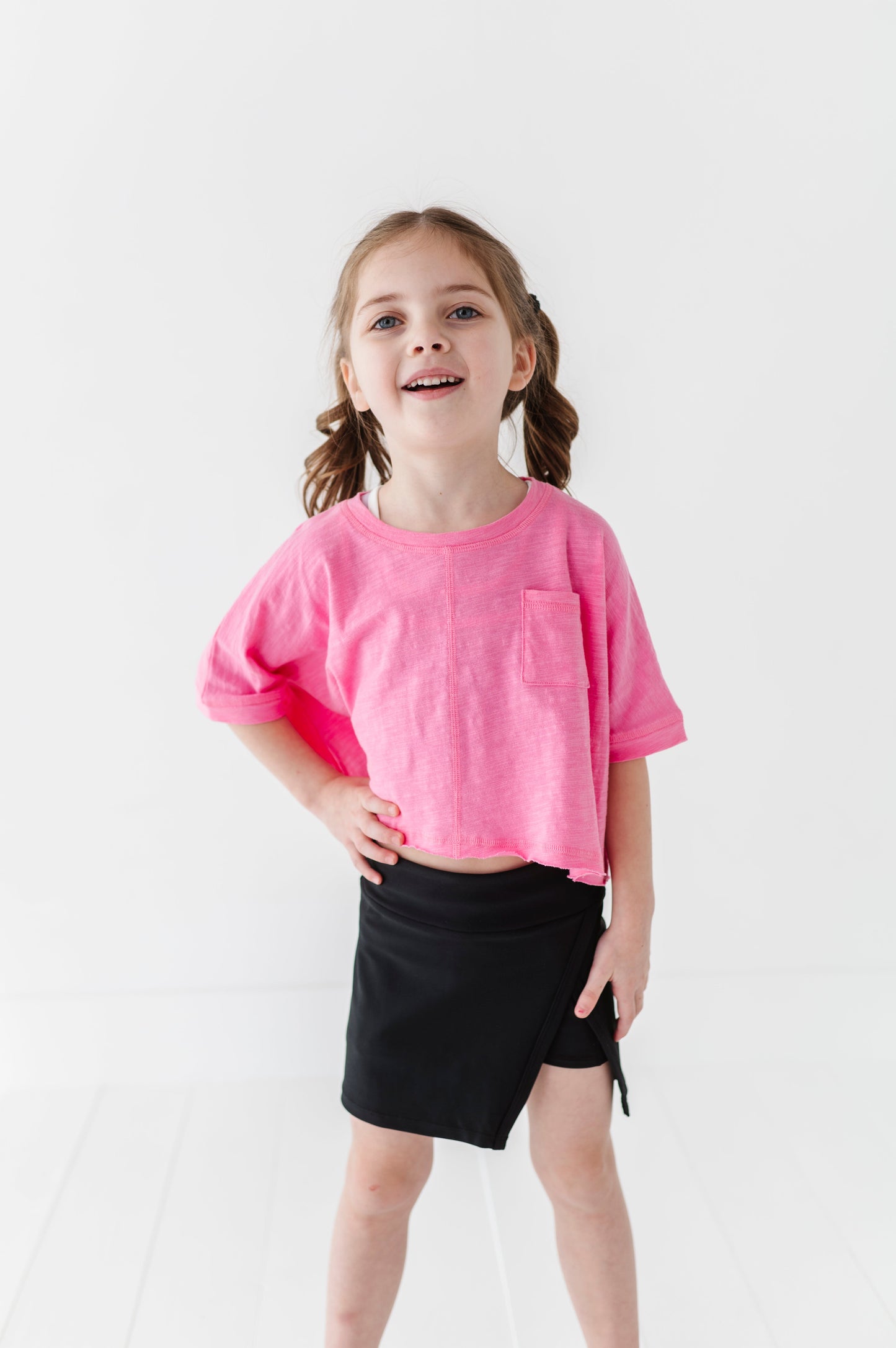 Black | Side Split Skort