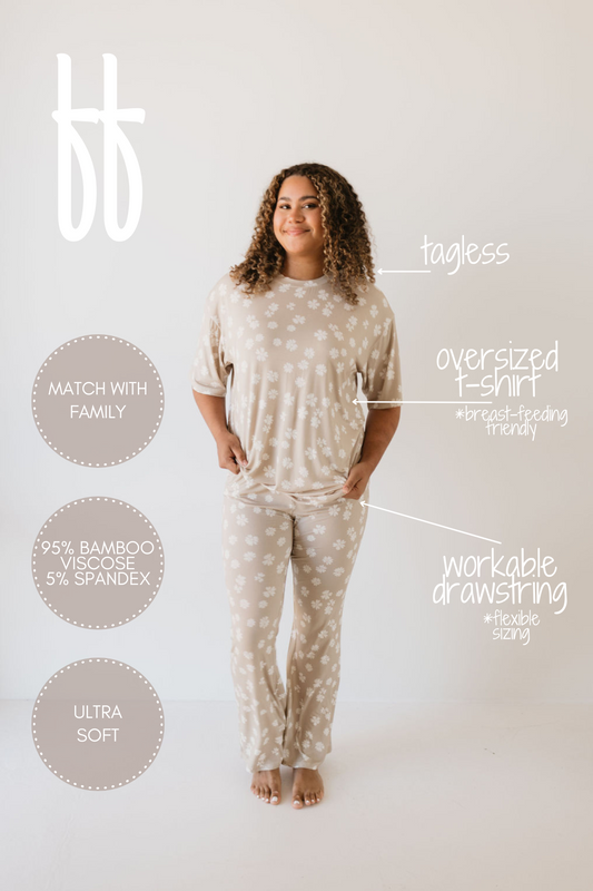 Short Sleeve Women's Bamboo Pajamas | Lazy Daisy