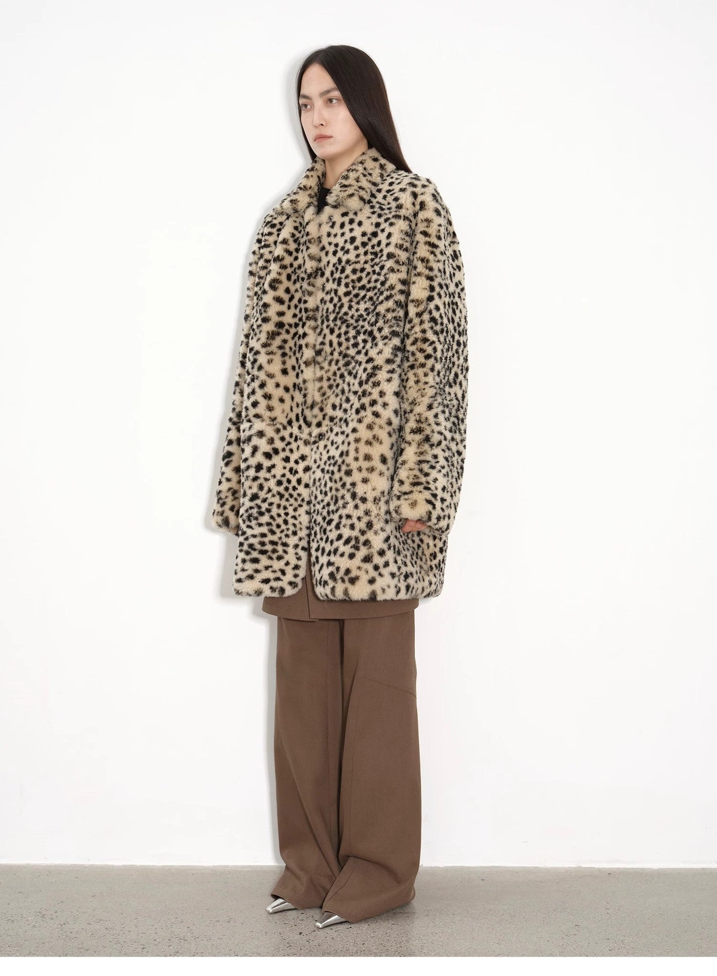 Leopard Print Sniper Coat