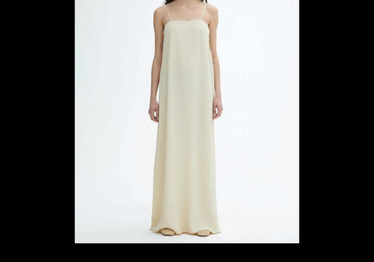 House of Dagmar Women's Crinkled Tube Dress Marzipan White Size 34