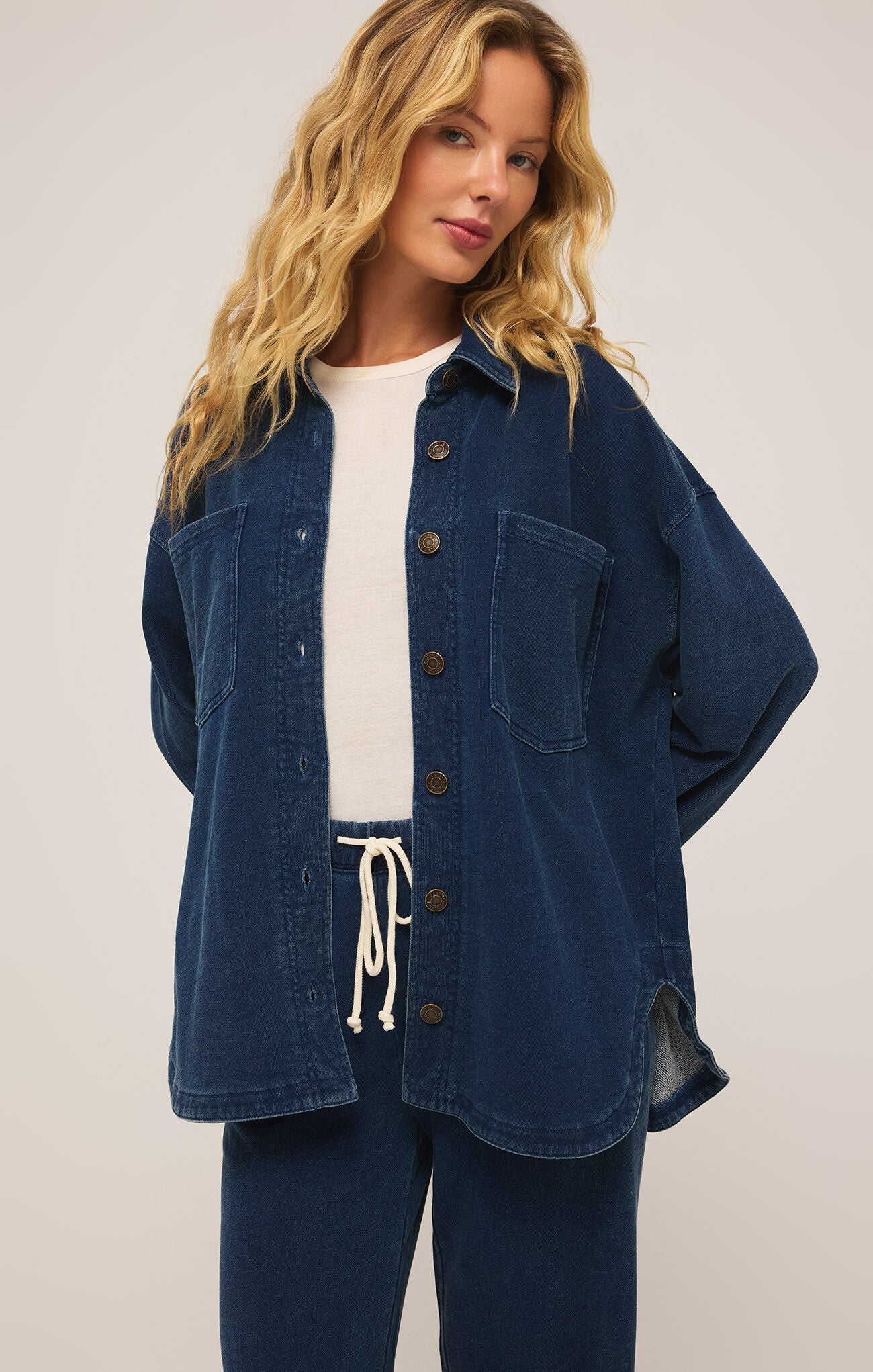 ALL DAY KNIT DENIM JACKET