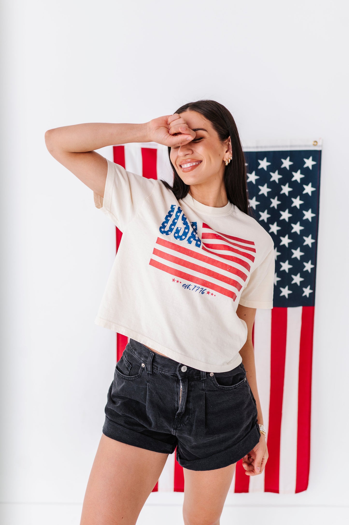 Adult FLAG Tee (women’s crop + FULL length unisex options here!)