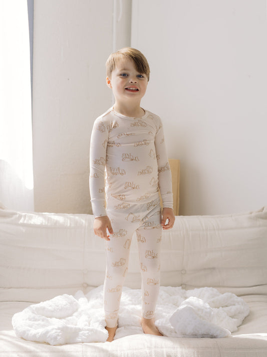 Construction (Ribbed) | Bamboo Two Piece Pajamas