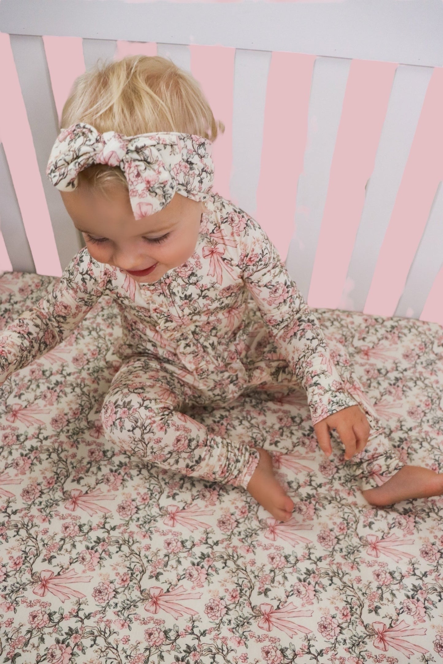 VICTORIAN BLOOM DREAM CRIB SHEET