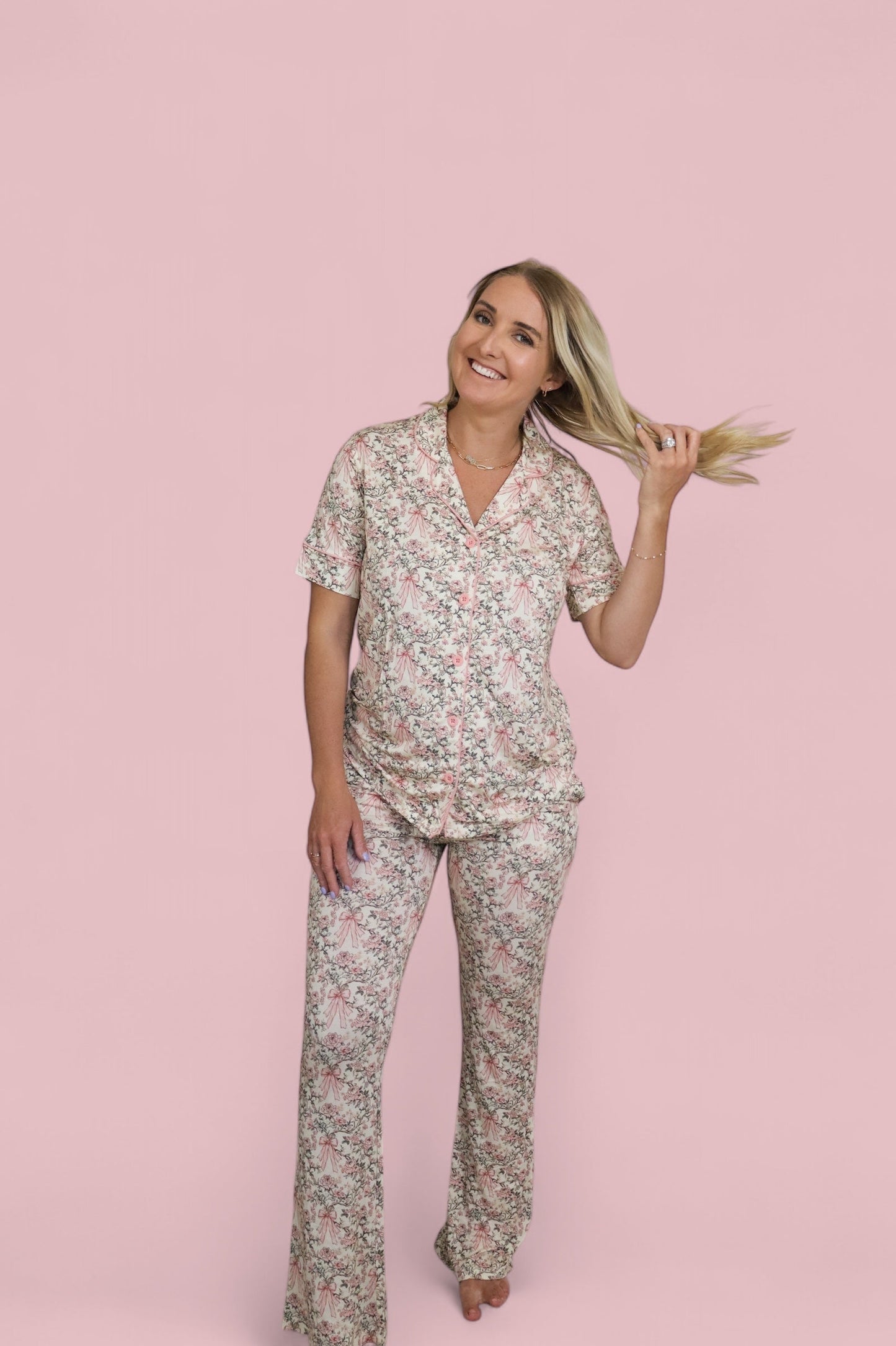 VICTORIAN BLOOM WOMEN’S RELAXED FLARE DREAM SET