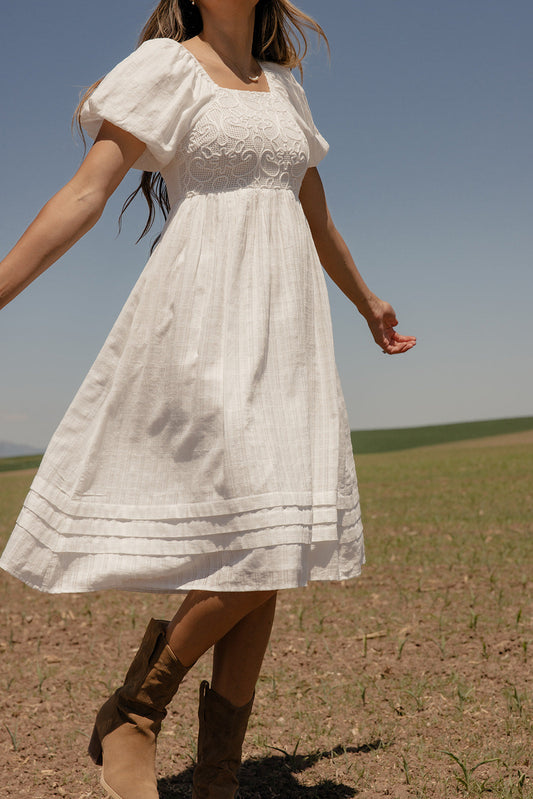 Call Me Back Textured Dress