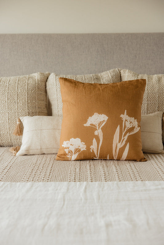 Robin Printed Floral Pillow