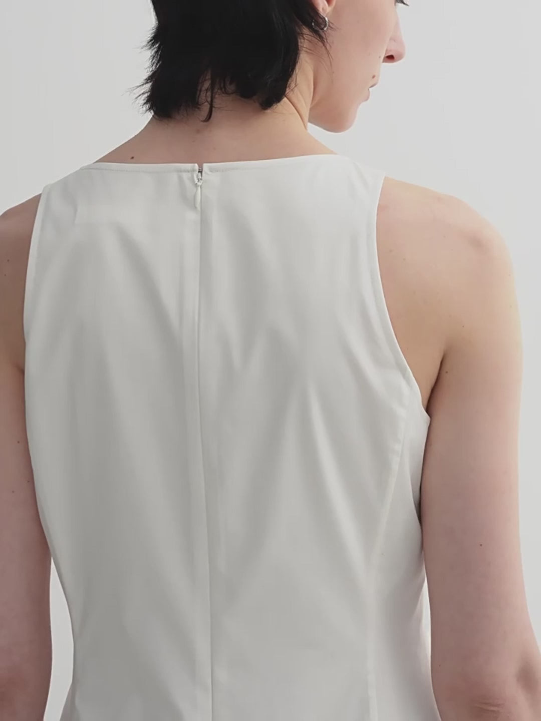 Micro-Cocoon-Shaped Dress