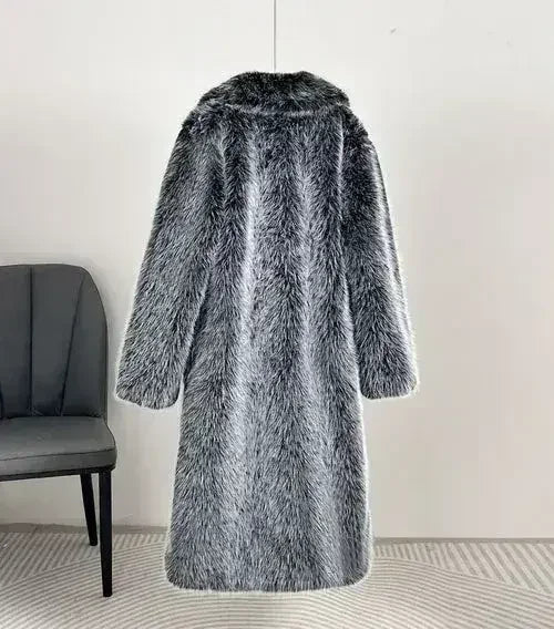 Royal Faux Fur Maxi Coat – 25 Edition