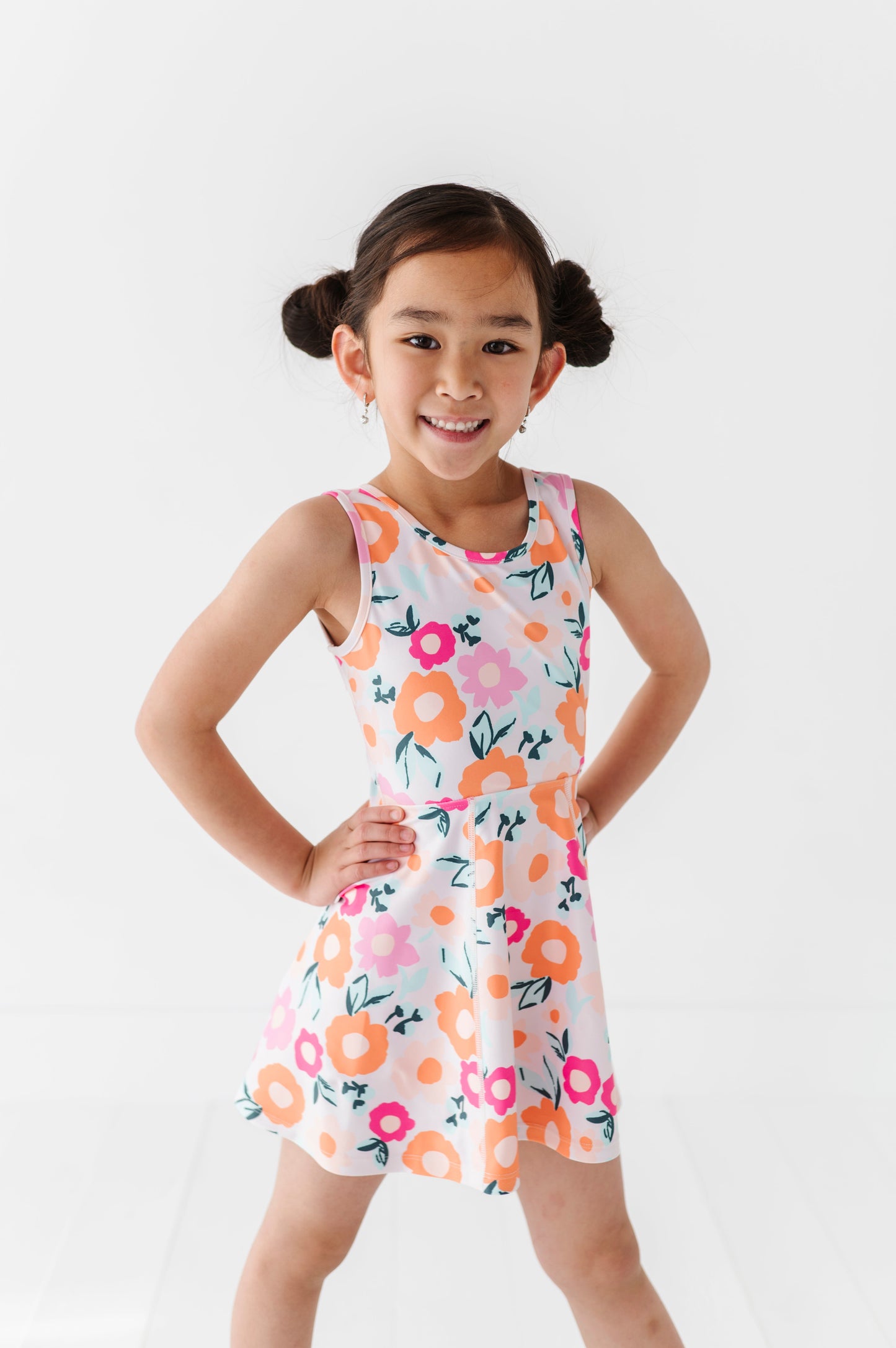 Poppy Floral | Twisty Back Dress (with detached shorts!)