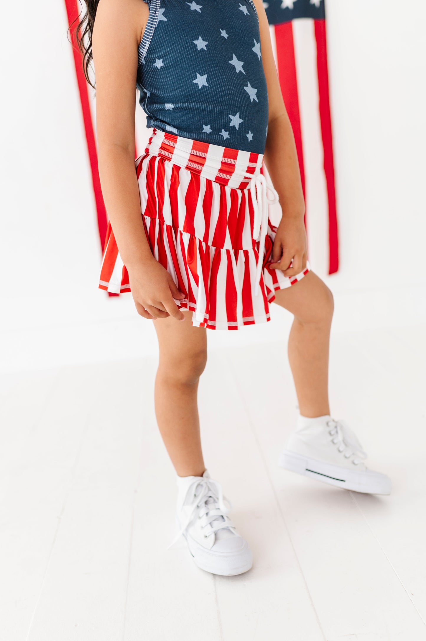 Red Stripe Skort