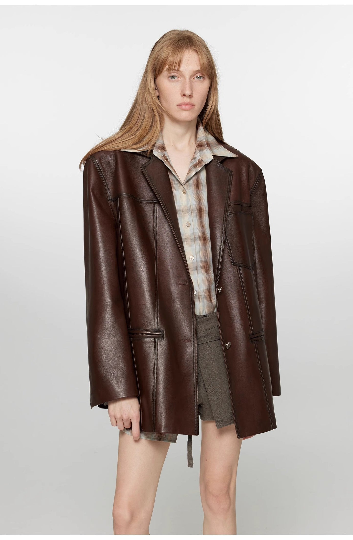 Leather Corsi Black Sheepskin Blazer