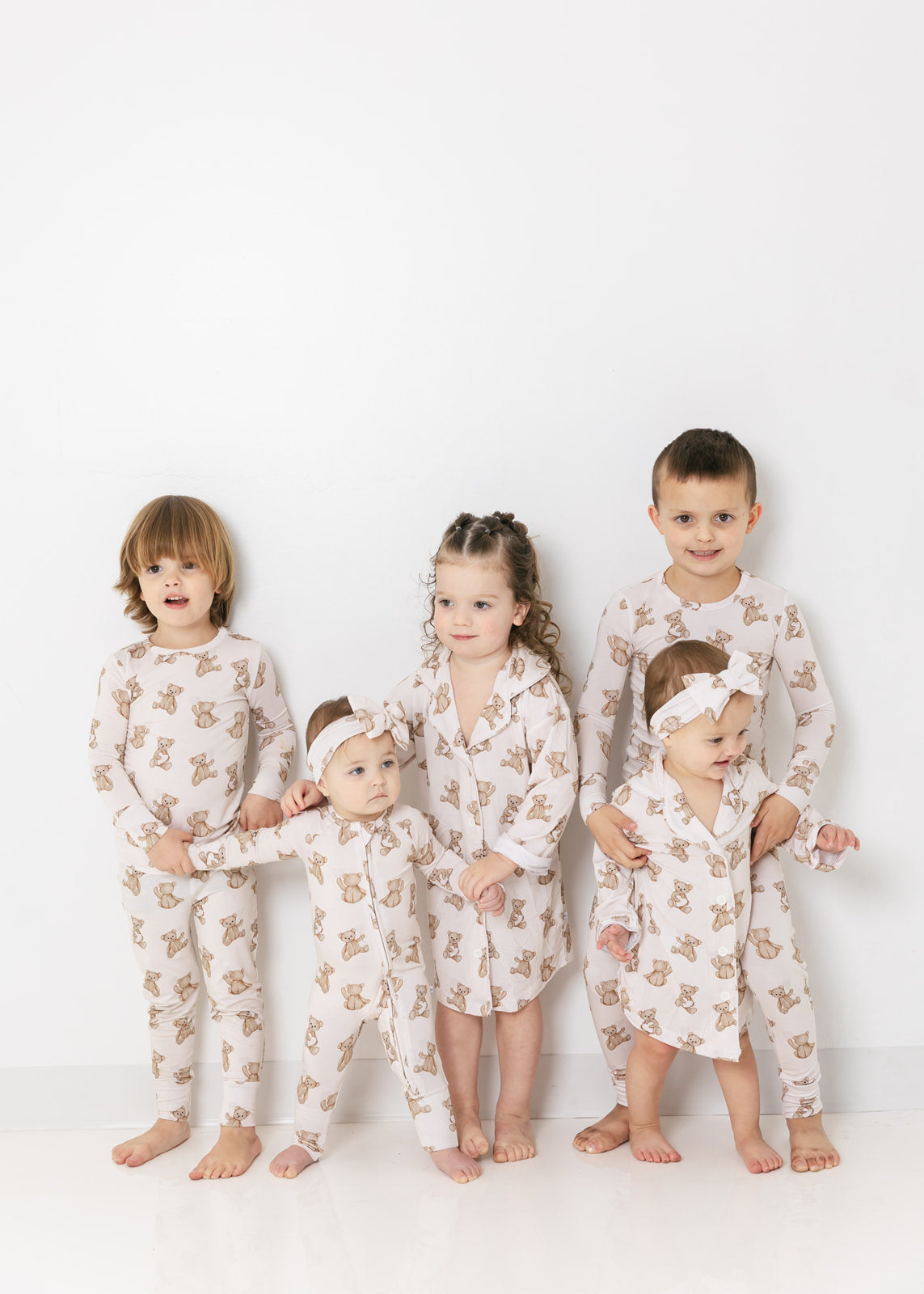 Bear Hearts | Bamboo Zip Pajamas