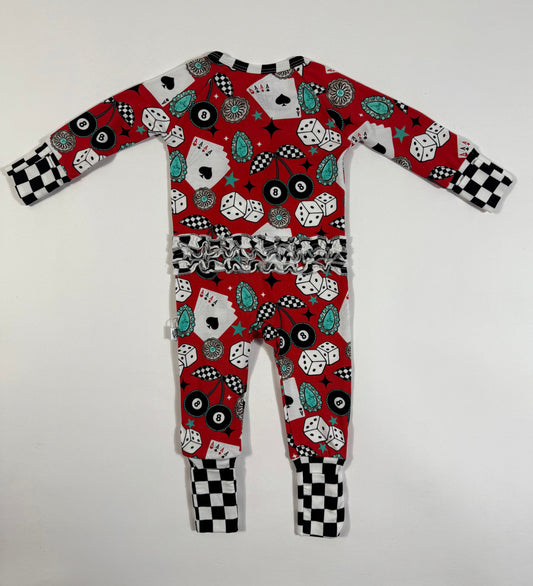 Wild Card Ruffled Bamboo Sleeper