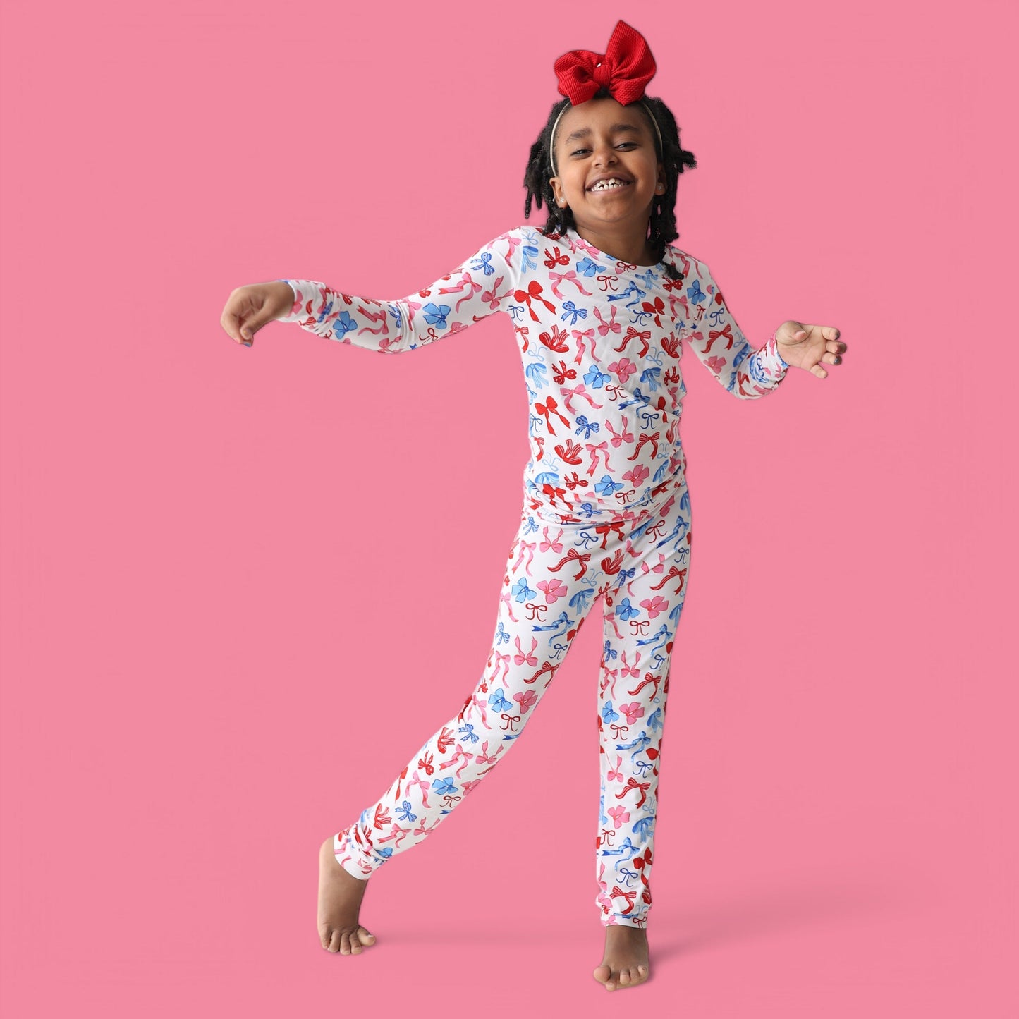 RED, WHITE AND BOWS DREAM SET