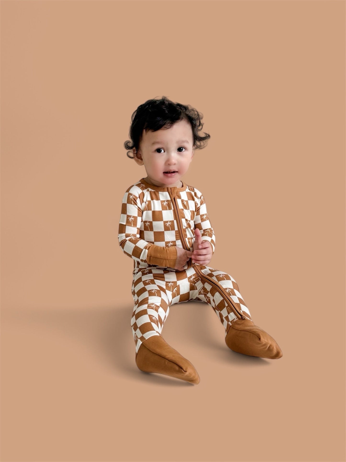 EXCLUSIVE SANDY BEACH CHECKERS DREAM ROMPER