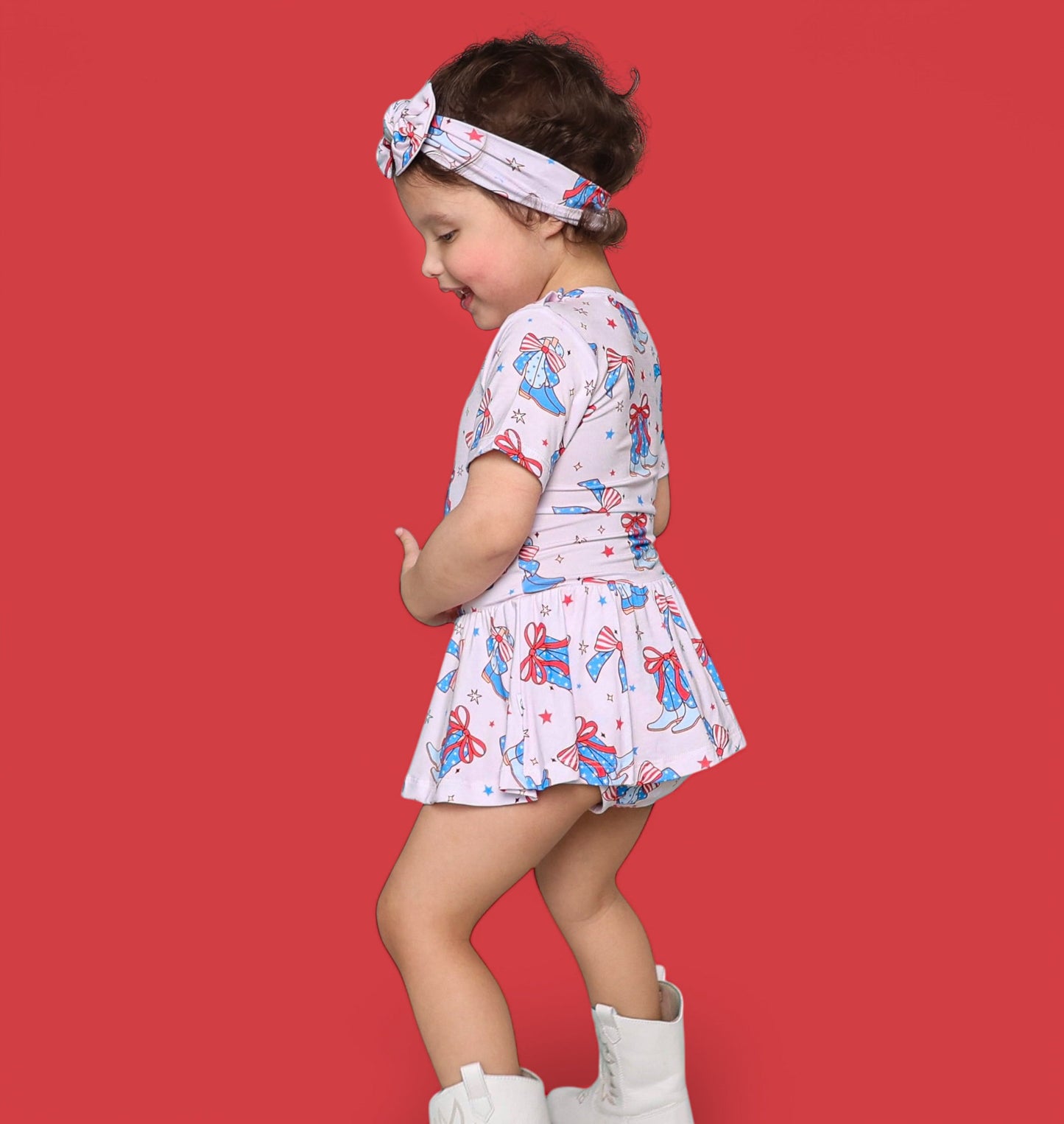 USA BOOTS N' BOWS DREAM BODYSUIT DRESS