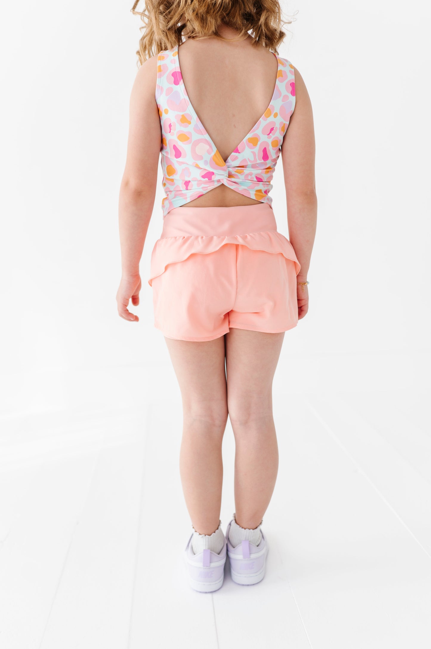 Aqua Leopard | Twisty Back Tank