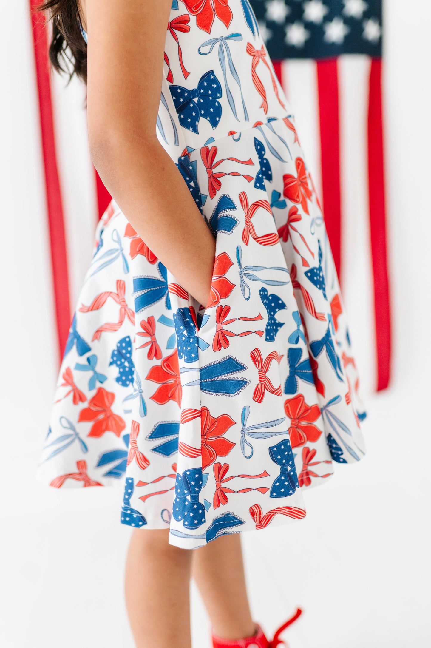 Red, White + BOW | Razorback Dress (with shorts!)