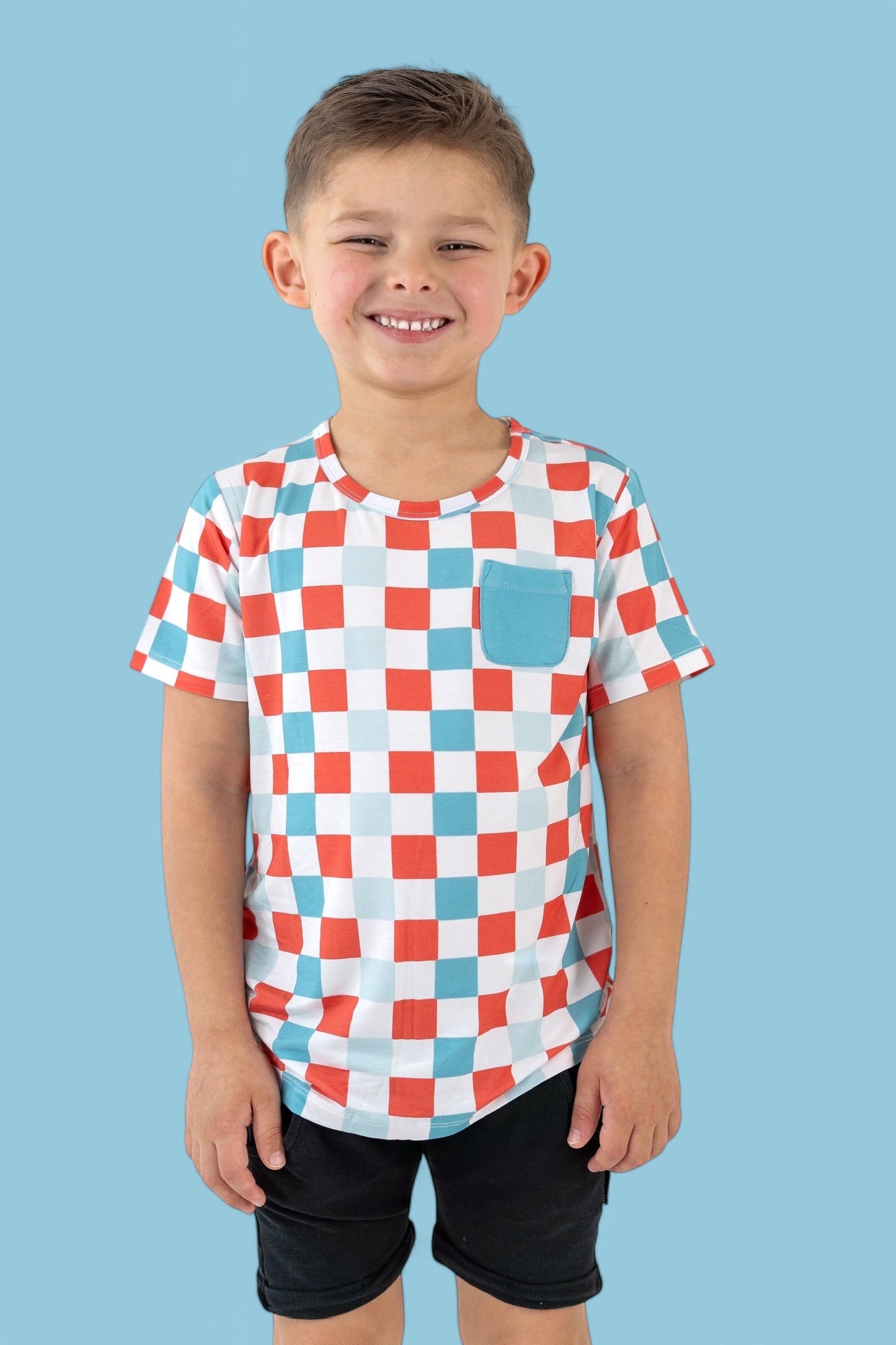 USA CHECKERS DREAM POCKET TEE