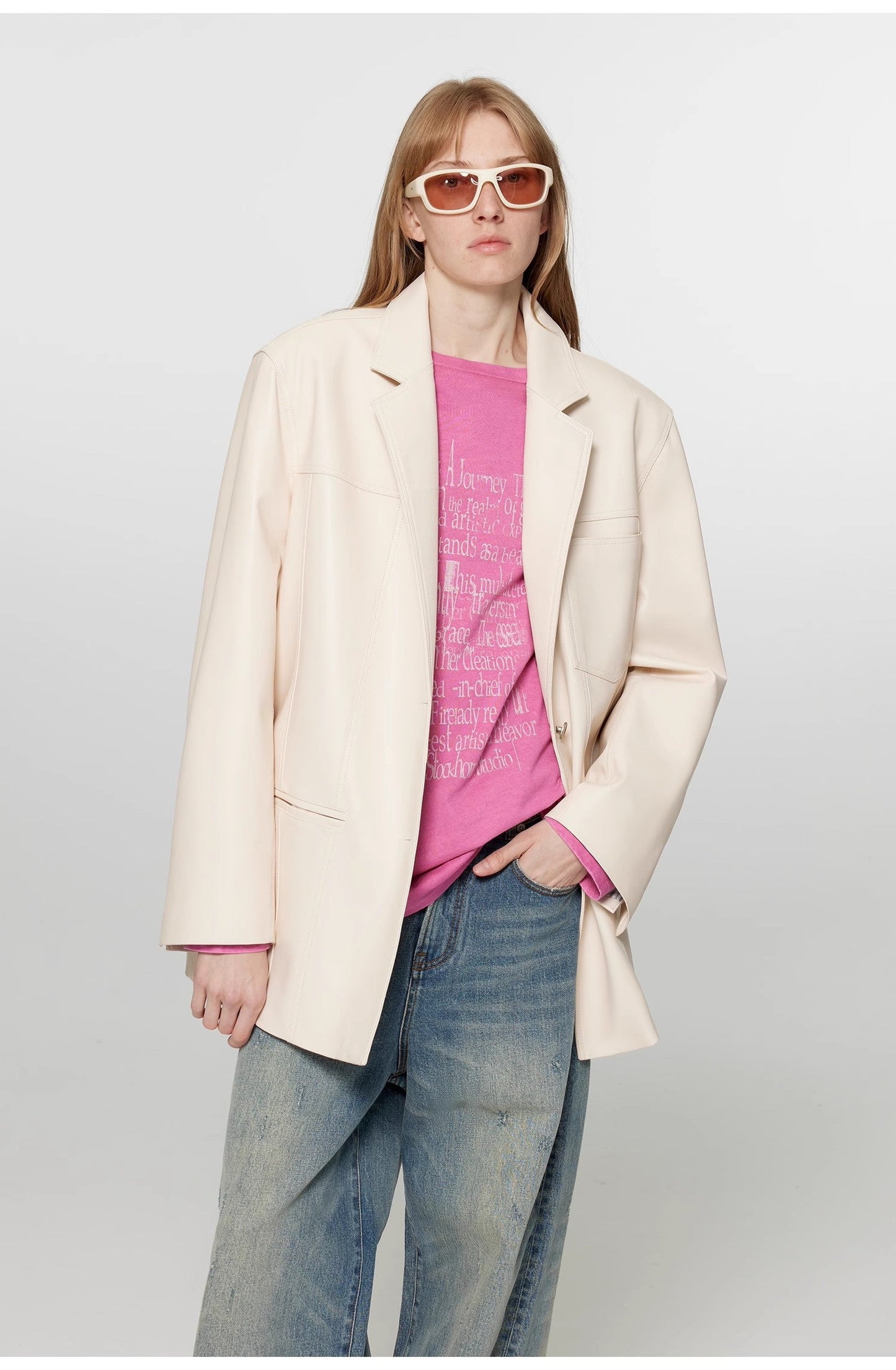 Leather Corsi Black Sheepskin Blazer
