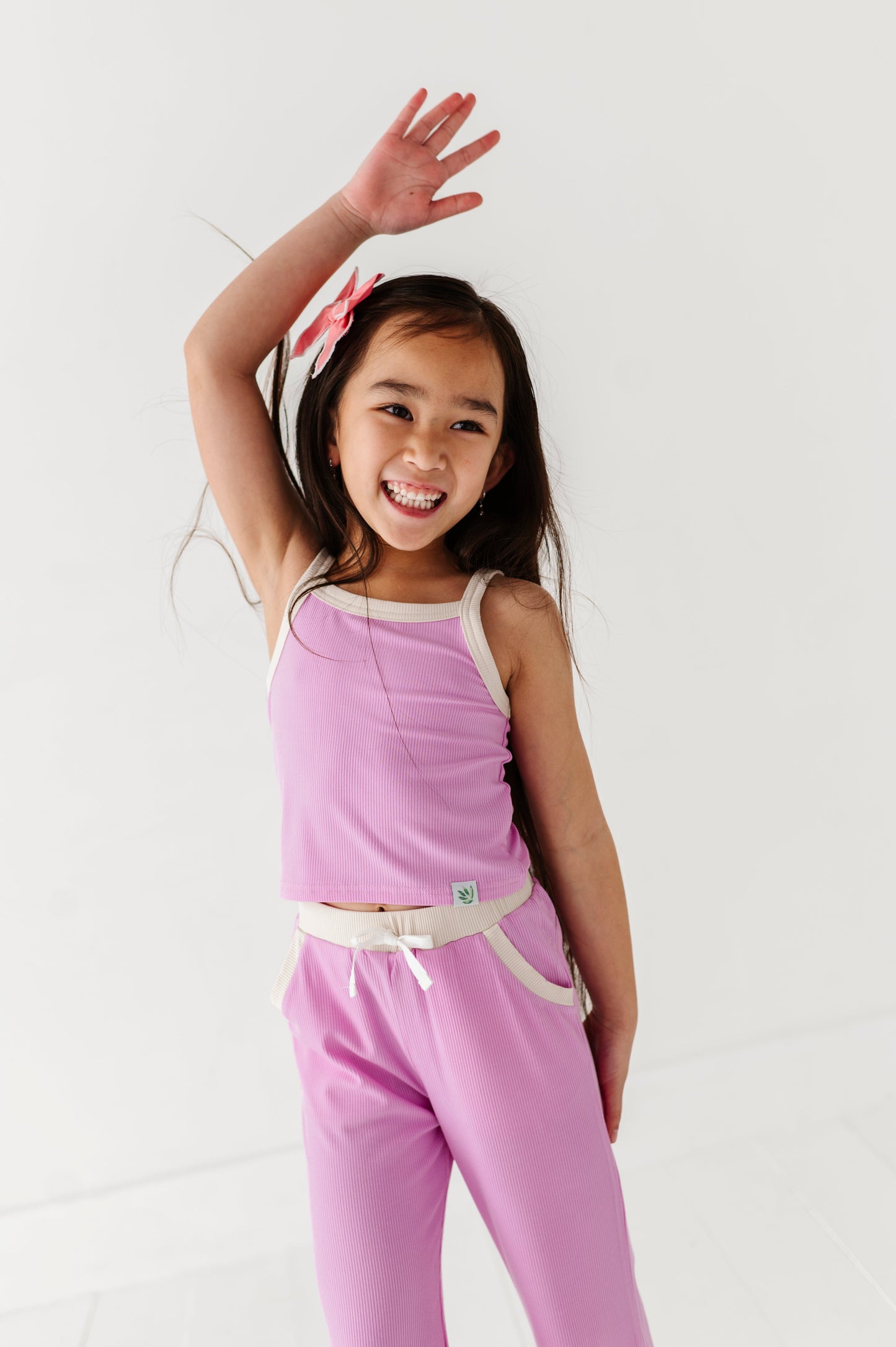LAVENDER | Tank + Wide Leg Pant RIB SET