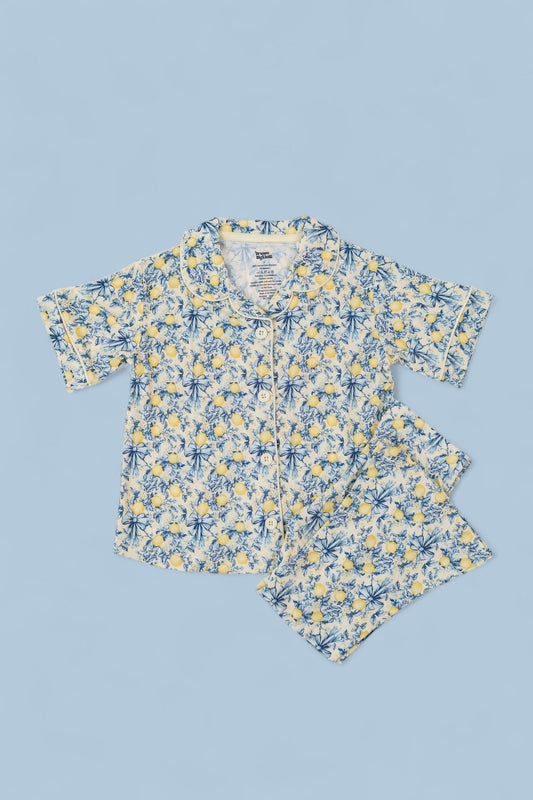 VINTAGE CITRUS TOILE DREAM GIRL'S FLARE SET