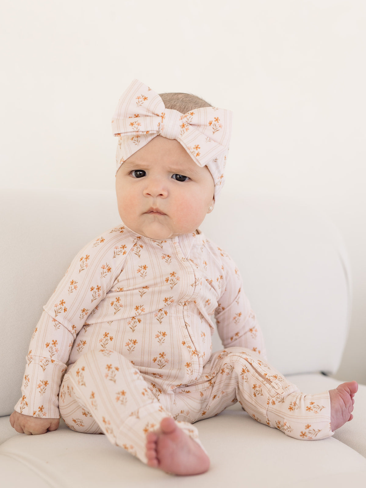Logan Floral | Bamboo Zip Pajamas