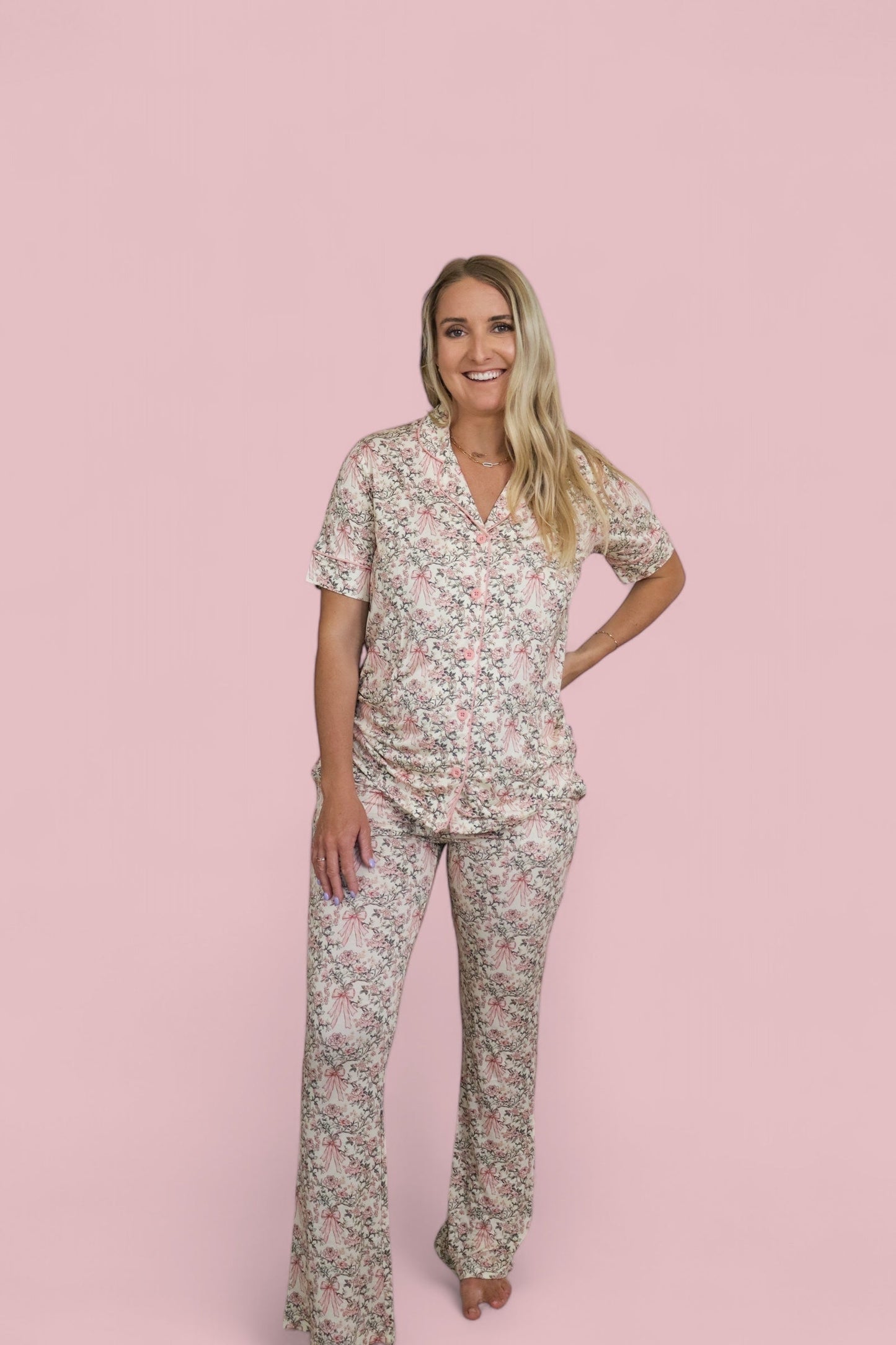 VICTORIAN BLOOM WOMEN’S RELAXED FLARE DREAM SET