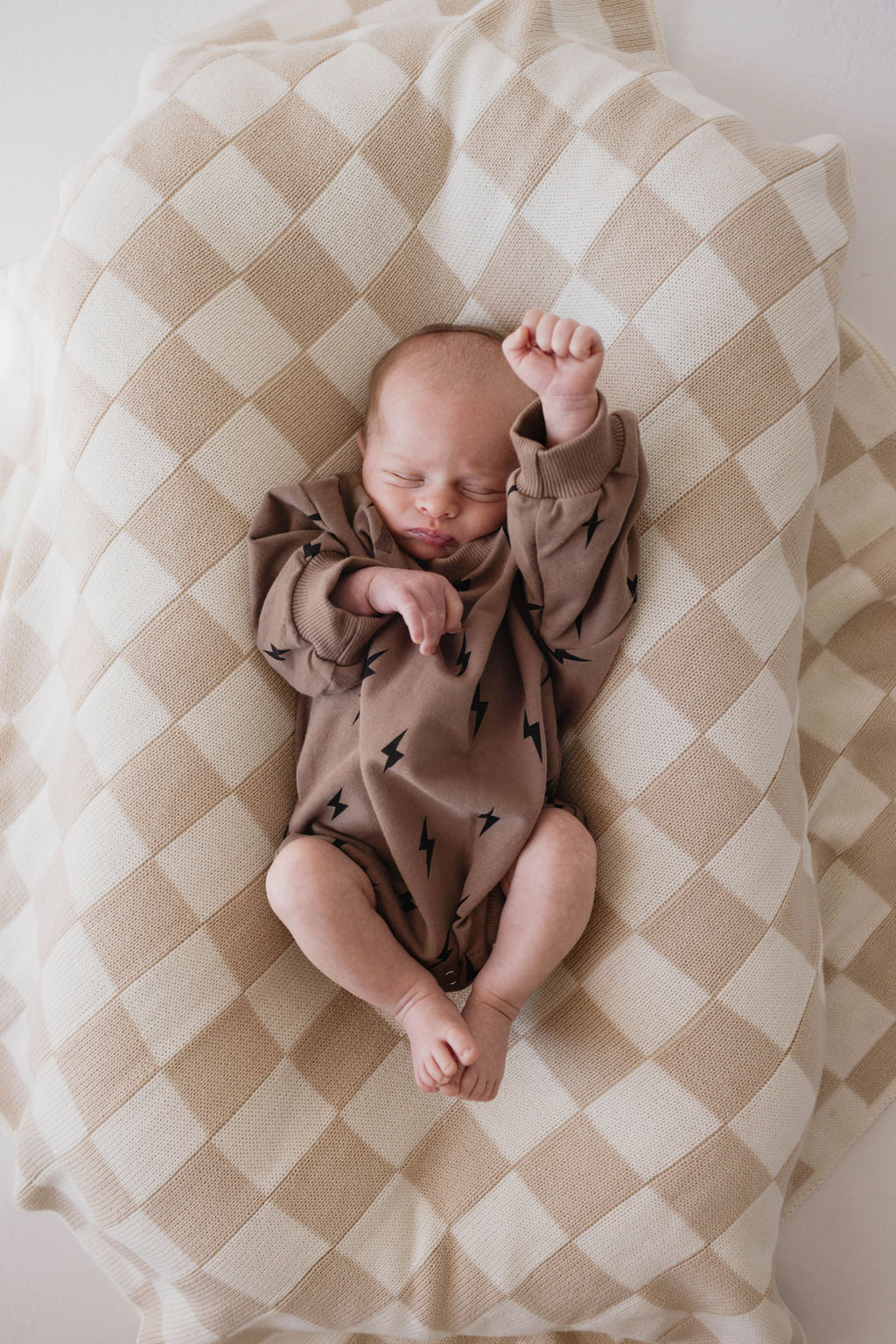 Long Sleeve Romper | Lightning Bolt