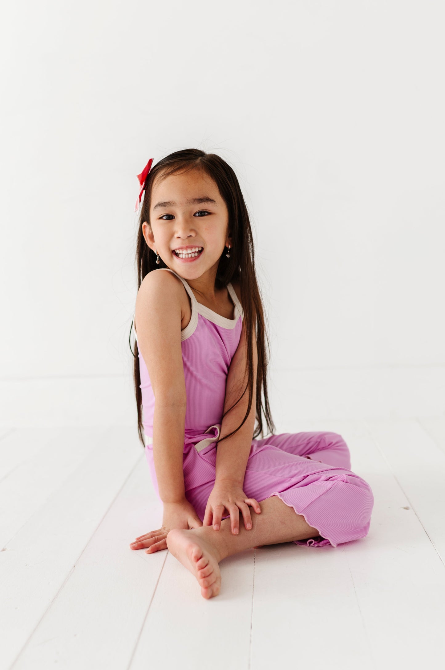 LAVENDER | Tank + Wide Leg Pant RIB SET