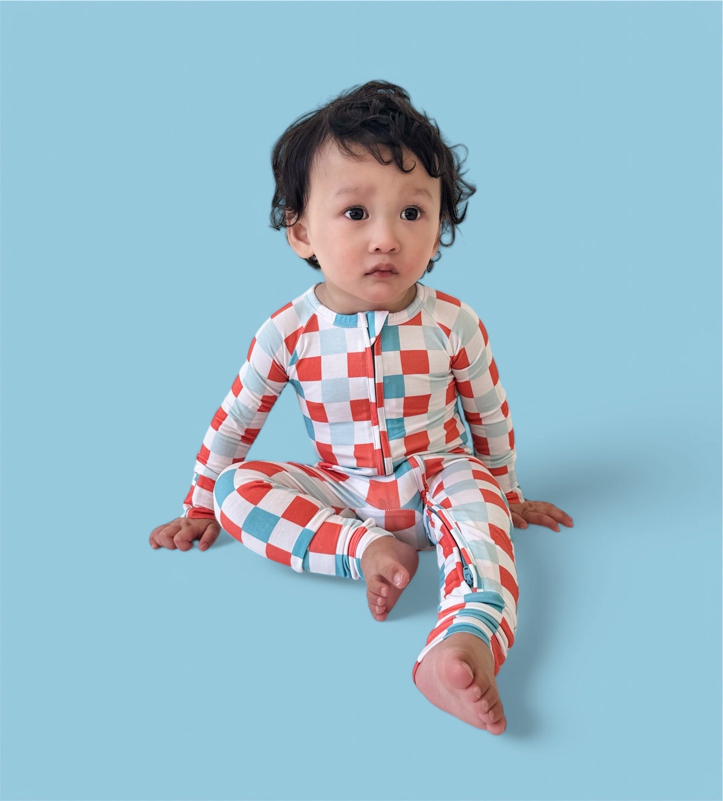 USA CHECKERS DREAM ROMPER