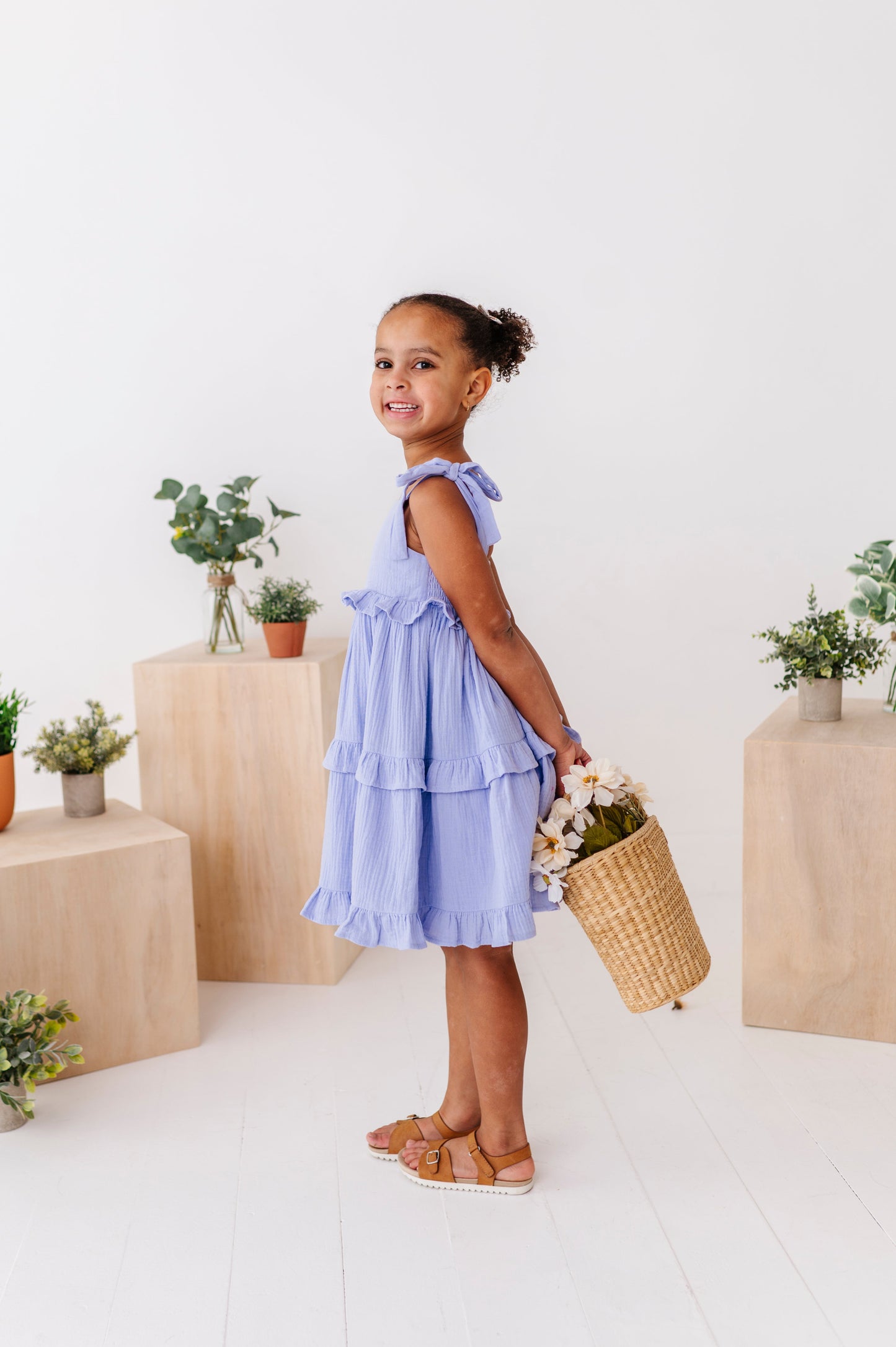 Ocean | Ruffle Strappy Twirl Dress