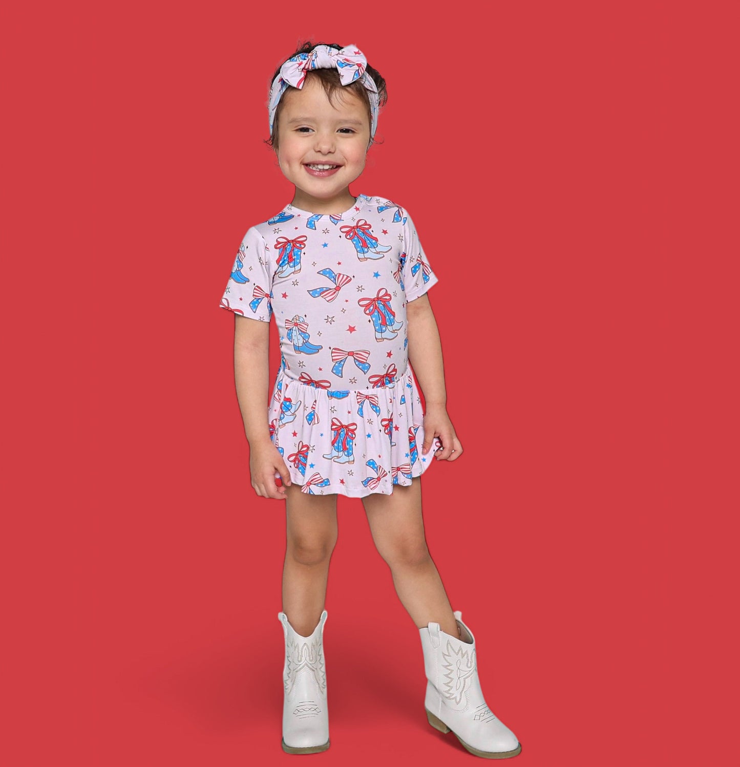 USA BOOTS N' BOWS DREAM BODYSUIT DRESS